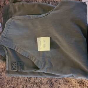 Figs olive casma top